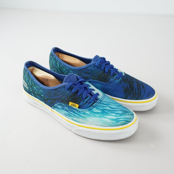 Vans Classic National Geographic Era Ocean Blue Shoes Mens Size 11.5 VN0A2Z5I002 - Picture 1 of 16